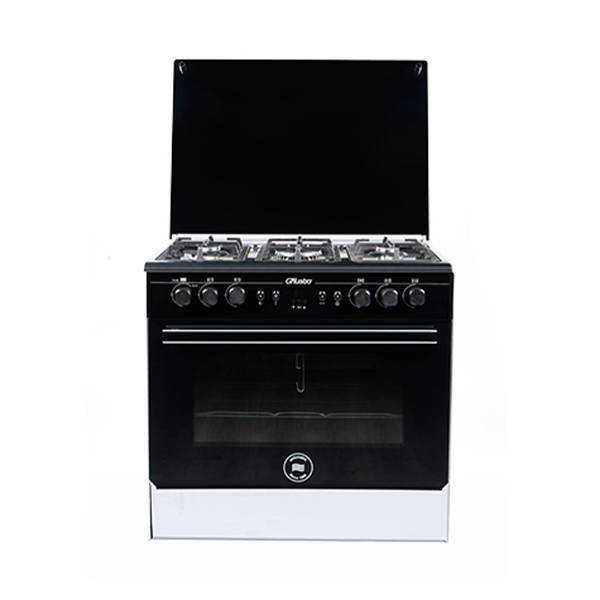 Ghosto Gas Cooker from Unionaire 5 Burners Black C68SV-GC-443-IDSOF-GUP-AL