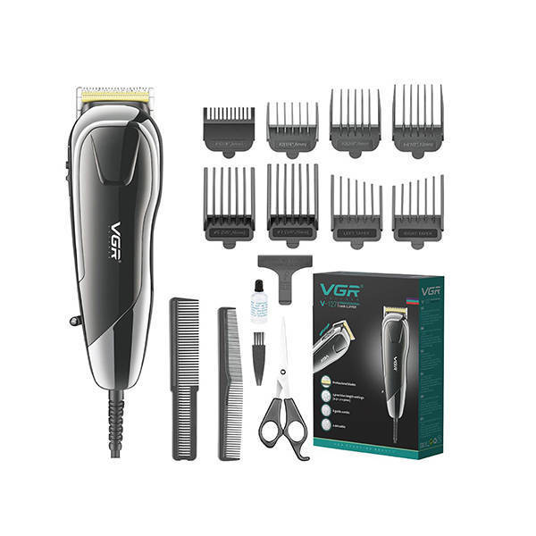 VGR Professional Hair Clipper Black V-127