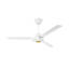 Black and White Ceiling Fan 60 inch White CF-6000