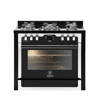 Unionaire iChef Gas Cooker Silver Edition 60*90 cm Digital Full safety Black C69GB1-1GC-383-ICPSF-1CH-PC-2W-AL
