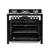 Unionaire iChef Gas Cooker Silver Edition 60*90 cm Digital Full safety Black C69GB1-1GC-383-ICPSF-1CH-PC-2W-AL