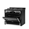 Unionaire iChef Gas Cooker Silver Edition 60*90 cm Digital Full safety Black C69GB1-1GC-383-ICPSF-1CH-PC-2W-AL