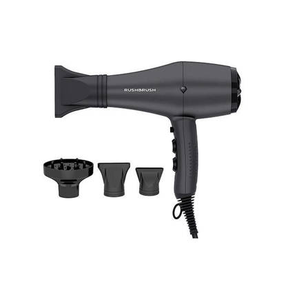 مجفف شعر راش برش 3000 وات اسود D3K Rush Brush Hair Dryer 3000 Watt Black D3K