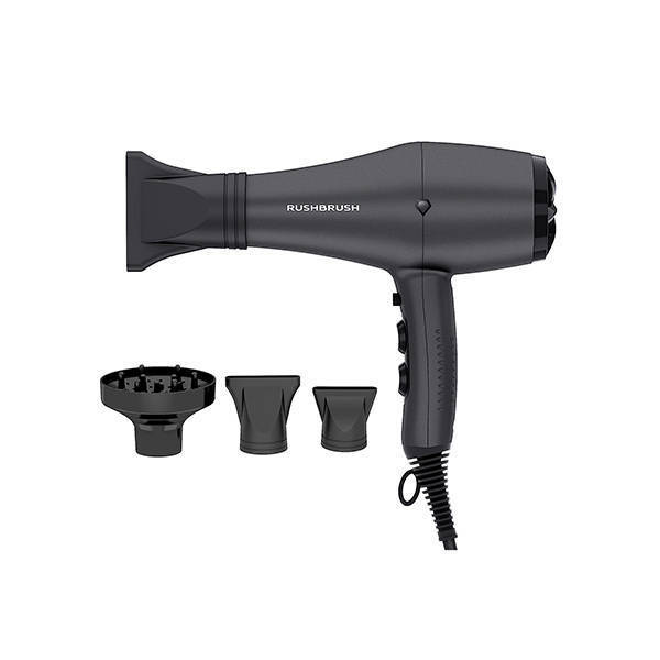 Rush Brush Hair Dryer 3000 Watt Black D3K