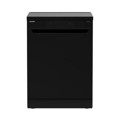 غسالة أطباق شارب 14 فرد 60 سم انفرتر شاشة ديجيتال 10 برامج أسود QW-V1014A-BK SHARP Dishwasher 14 Person 60 cm Inverter Digital 10 Programs Black QW-V1014A-BK