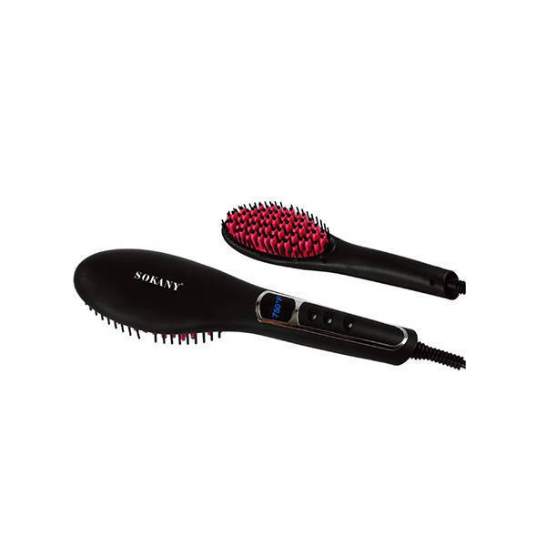Sokany Hair Straightening Brush 750F Black HS-053