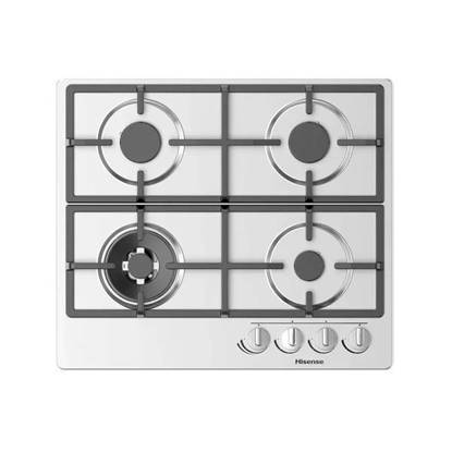 بوتاجاز مسطح غاز هايسنس بلت ان 4 شعلة 60 سم استانليس استيل GM663XHF Hisense Built In Gas Hob 4 Burners 60 cm Stainless Steel GM663XHF