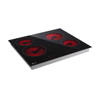 LG Built-in Electric Hob 4 Burners 60 Cm Black Glass CBEZ2414B