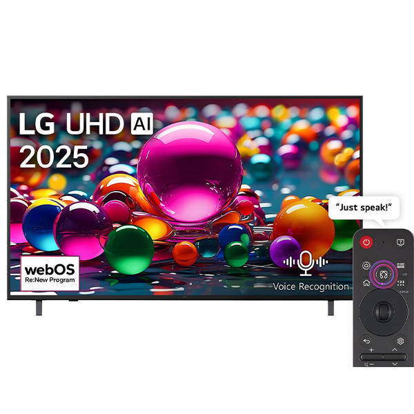 LG Smart TV 65 Inch 4K UHD LED with Built in Receiver 65UA85006LA