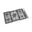 TEVA Built-in Gas Hob 5 Burners 90 cm Stainless Steel BE271
