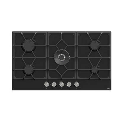 TEVA Built-in Gas Hob 5 Burners 90 cm Black RT042