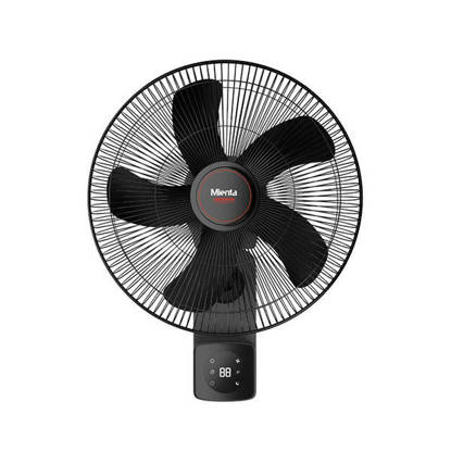 مروحة حائط ميانتا 18 بوصة 5 ريشة بريموت اسود WF50438A Mienta Wall Fan 18 Inch 5 Blades With Remote Black WF50438A