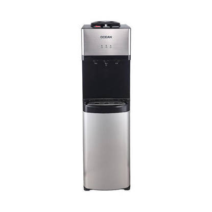 مبرد مياه اوشن تحميل علوي 3 حنفية لون استانليس OCMWD 33206 C Ocean Water Dispenser Top loading 3 Taps Stainless OCMWD 33206 C