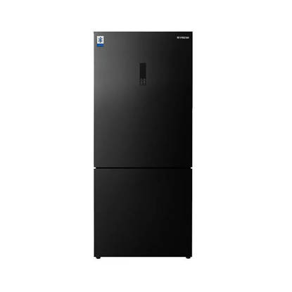 ثلاجة فريش هارموني كومبي نوفروست 530 لتر 2 باب شاشة ديجيتال اسود زجاج FNB-M640YGQB Fresh Harmony Combi Refrigerator NoFrost 530 Liters, 2 Doors Digital Display Black Glass FNB-M640YGQB