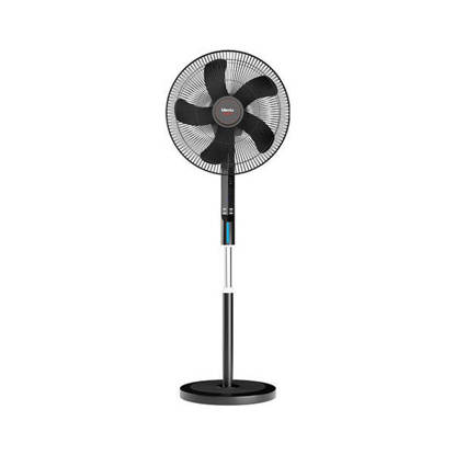 مروحة ستاند ميانتا 18 بوصة 5 ريشه بريموت اسود SF351238A Mienta Stand Fan 5 Blades 18 Inch With Remote SF351238A