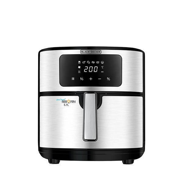 BLACK+DECKER 6 In 1 Digital Air Fryer 7.2 Liter 1500 Watt Black Silver AF7257-B5