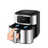 BLACK+DECKER 6 In 1 Digital Air Fryer 7.2 Liter 1500 Watt Black Silver AF7257-B5