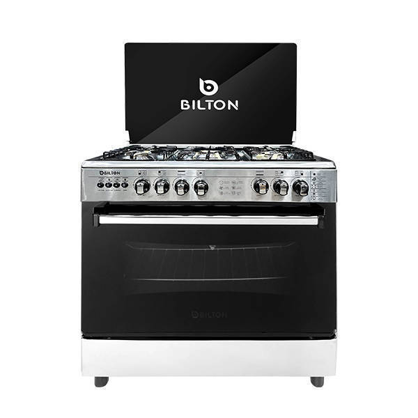 Bilton Gas Cooker 60*90 CM 5 Burners With Fan Stainless Steel