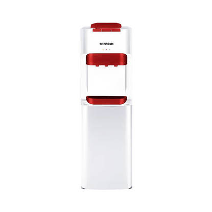 مبرد مياه فريش 3 حنفية ساخن/بارد/عادي مزود بحافظة ابيض×احمر FW-16VCWR Fresh Water Dispenser 3 Tabs Hot/Cold/Normal With Portfolio White and Red FW-16VCWR