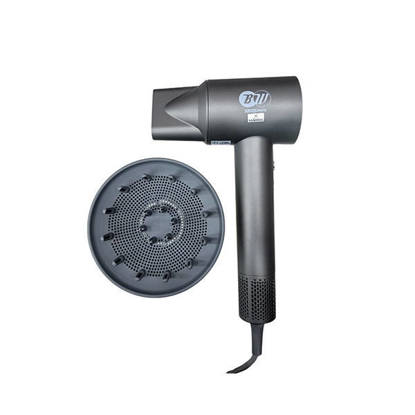 مجفف شعر بلاك اند وايت 1600 وات فضي SD-836 Black and White Hair Dryer 1600 Watt Silver SD-836
