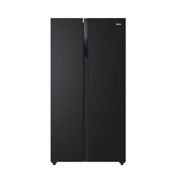 Haier Refrigerator Side by Side No Frost Inverter Digital Display 521 Liters Black HRF-570SDBM	