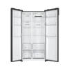 Haier Refrigerator Side by Side No Frost Inverter Digital Display 521 Liters Black HRF-570SDBM	