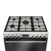 Bosch Gas Cooker 90*60 cm 5 Burners Series 6 Stainless steel HGX3G8W50S