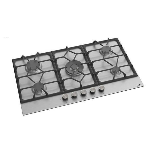 TEVA Built-in Gas Hob 5 Burners 90 cm Stainless Steel RT041
