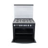 White Point Gas Cooker 5 burners 90*60 Cm Full Safety Black WPGC9060BXTFSA