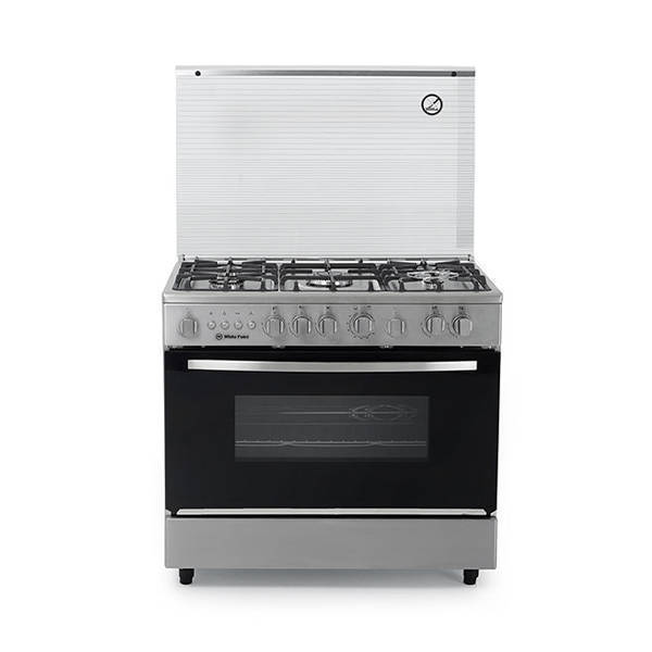 White Point Gas Cooker 5 burners 90*60 Cm Stainless WPGC9060XCHSA