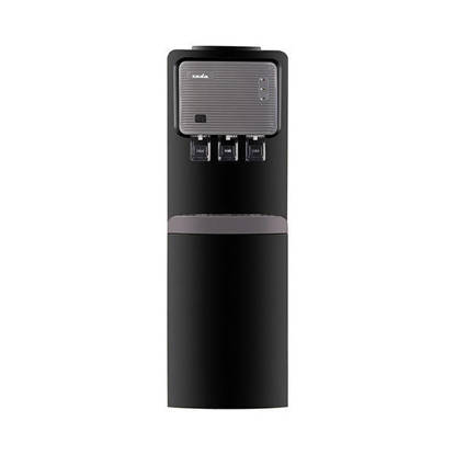 مبرد مياه زادا 3 حنفية ساخن/بارد/عادي مزود بثلاجة اسود ZWD-250F Zada water Dispenser 3 Taps Hot/Cold/Normal With Refrigerator Black ZWD-250F
