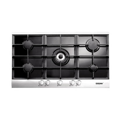 بوتاجاز مسطح غاز بلت إن اوشن 5 شعلة 90 سم اسود زجاج PWN 95 IBG PRO CE Ocean built-in gas hob 5 burner 90 cm Black glass PWN 95 IBG PRO CE