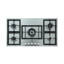 Ocean built-in gas hob 5 burner 90 cm Stainless PW 95 I PRO CE