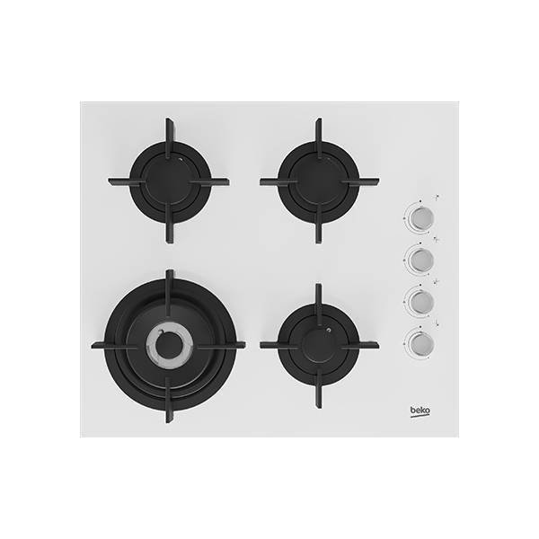 Beko Built-In Gas Hob 60 CM 4 Burners White HILW 64122 SWE