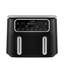 TORNADO Air Fryer Dual Cook 2500 Watt 8 Liter Digital Black x Silver THF-2508DU-BS