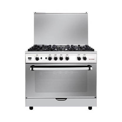 Fresh Gas Cooker Hi Cast 5 Burners 60*90 CM With Fan Stainless 500020673
