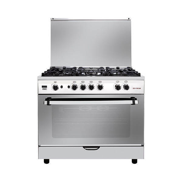 Fresh Gas Cooker Hi Cast 5 Burners 60*90 CM With Fan Stainless 500020673