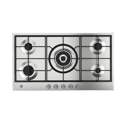 بوتاجاز هوفر مسطح بلت إن 90 × 60 - 5 شعلة غاز استانلس HVG94K3X EGY HOOVER Built-In Hob 90 x 60 - 5 Gas Burners Stainless HVG94K3X EGY