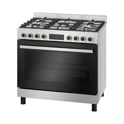 Bosch Gas Cooker 90*60 CM 5 Burners Stainless Steel HIZ5G7W51S