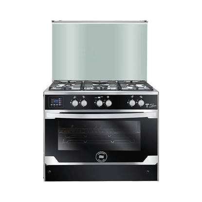 Unionaire Smart Gas Cooker 90 x 60 cm 5 burners full safety black C69SS-GC-447-TSF-2W-TS-AL