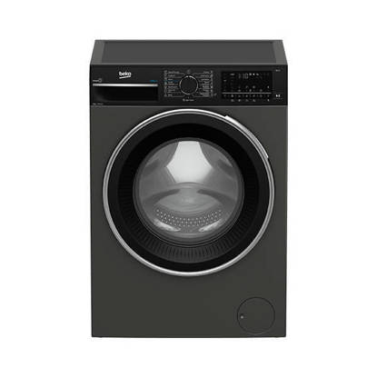 Beko Automatic Front Loading Washing Machine, 10 Kg ( Iron Fast + Steam ), Inverter Motor, Grey - B3WFU501040MCI