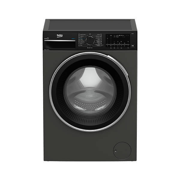 Beko Automatic Front Loading Washing Machine, 10 Kg ( Iron Fast + Steam ), Inverter Motor, Grey - B3WFU501040MCI