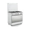 White Point Cooker 90 x 60 cm 5 Burners Full Safety Stainless Steel - WPGC9060XCFSDAM