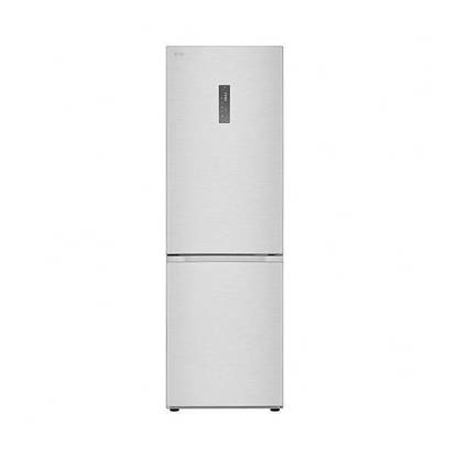 ثلاجة ال جي نوفروست كومبى 344 لتر 2 باب انفرتر شاشة ديجيتال سيلفر - GW-B489FM6W LG No Frost Combi Refrigerator 344 Liters 2 Doors Inverter Digital Silver GW-B489FM6W
