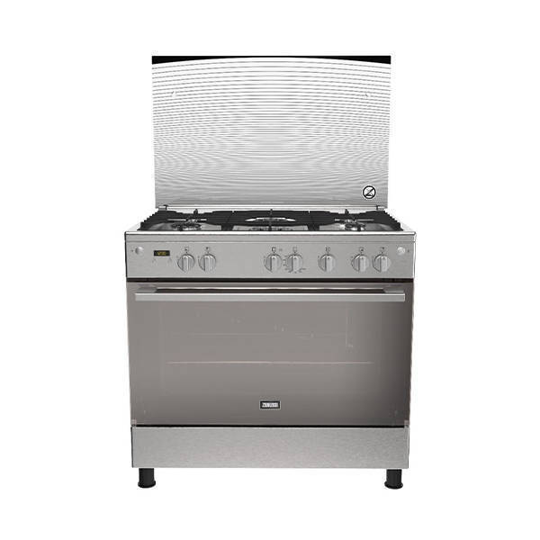 Zanussi CoolMax 5-Burner Cooker with Gas Oven Hob Stainless ZCG94396XB