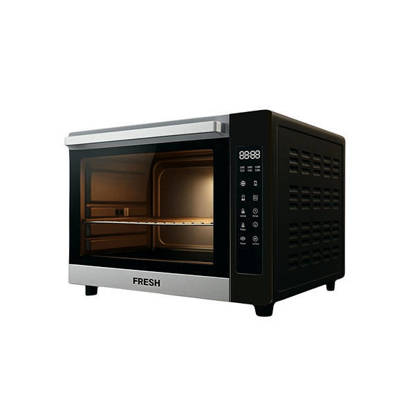 فرن كهربائي فريش 65 لتر 2200 وات ديجيتال اسود×فضي FR-6503RCL-D Fresh ELectric Oven 65 Liter 2200 Watt Digital Black and Silver FR-6503RCL-D