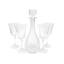 RCR Crystal Temles set with flask , 7 Pieces