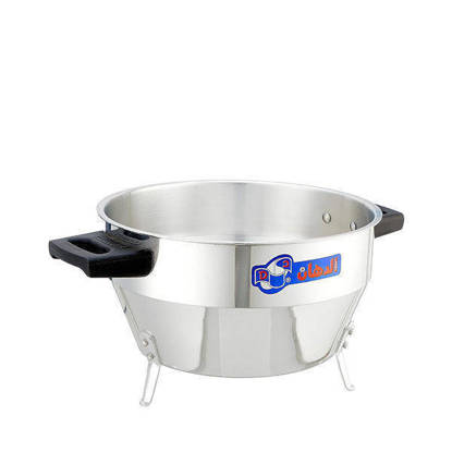 صفاية طماطم الدهان الومنيوم بحوامل ومقبض باكليت مقاس 38 سم El Dahan Aluminum Tomato colander with stands and bakelite handle Size 38 cm