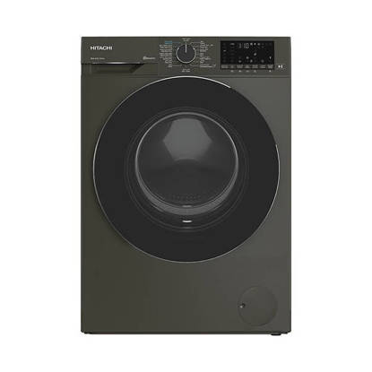 غسالة ملابس هيتاشي 10 كجم مجفف 6 كجم انفرتر رمادي BD-D100YFVEM HITACHI Washing Machine 10 Kg - 6 Kg Dryer Inverter Grey BD-D100YFVEM