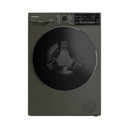 غسالة ملابس هيتاشي فول أوتوماتيك 10 كجم انفرتر رمادي BD-100XFVEM HITACHI Washing Machine Fully Automatic 10 Kg Inverter Pump Grey BD-100XFVEM